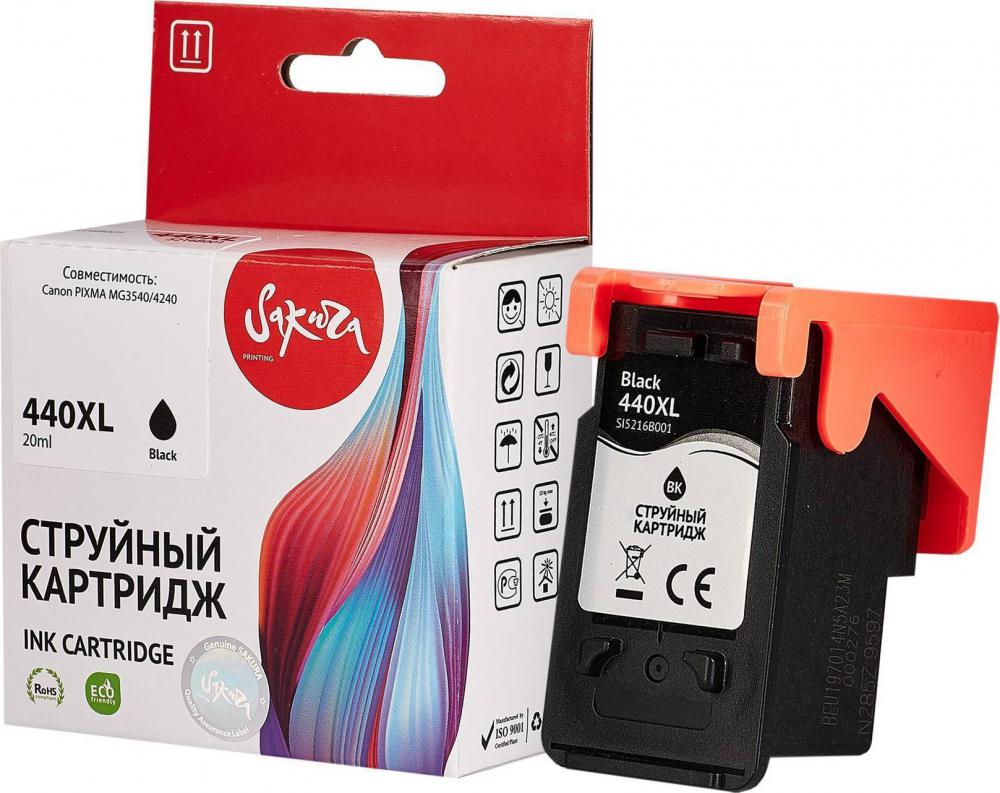 Картридж Sakura Printing SI5216B001 (аналог Canon 440XL Black)
