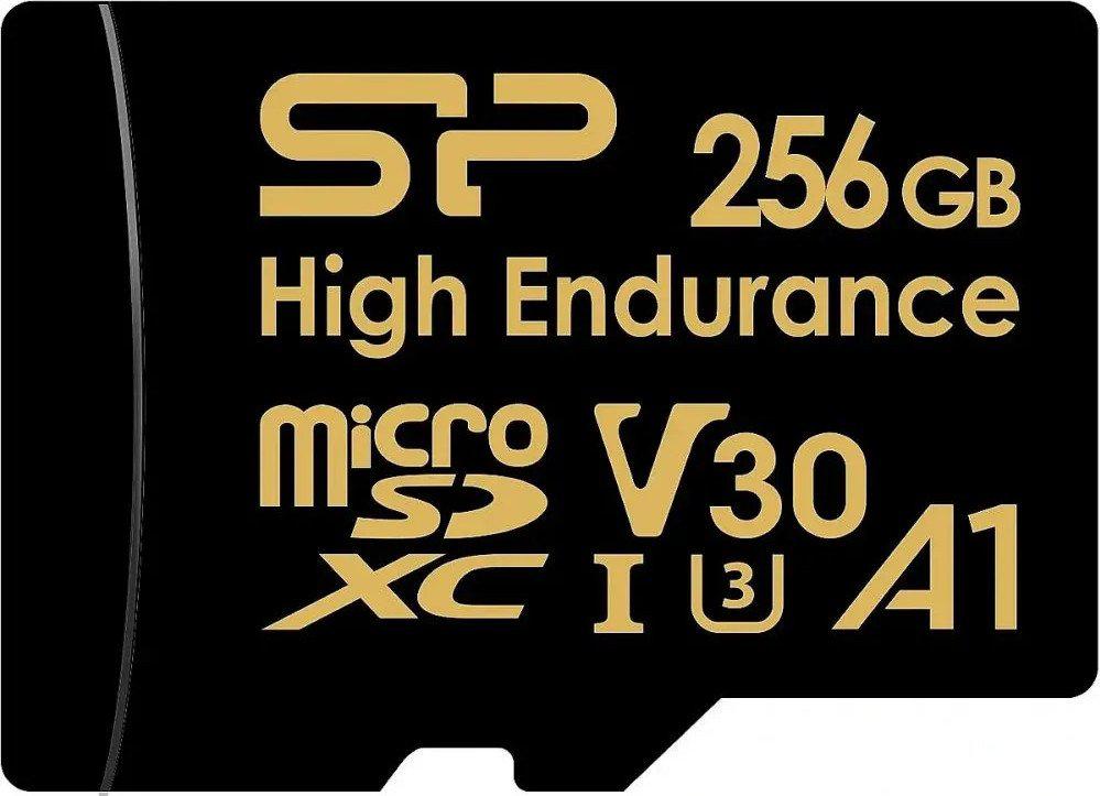 Карты памяти Silicon-Power Golden Series High Endurance microSDXC SP256GBSTXDV3V1HSP 256GB (с адаптером)