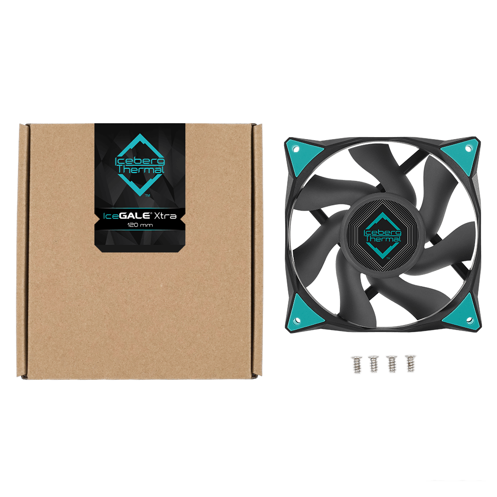 Вентилятор для корпуса Iceberg Thermal IceGALE Xtra 120mm (черный)