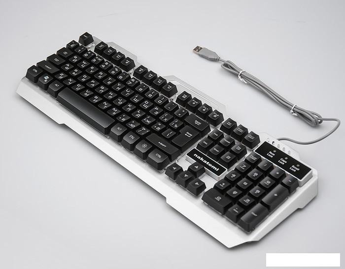 Клавиатура Nakatomi KG-35U (серебристый)