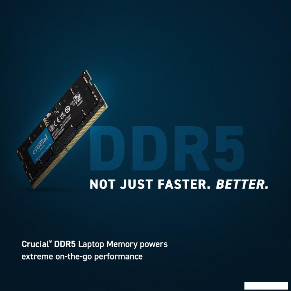 Оперативная память Crucial 16ГБ DDR5 SODIMM 5600МГц CT16G56C46S5