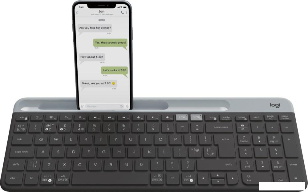 Клавиатура Logitech K580 Slim 920-009208 (графитовый)