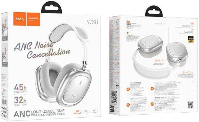 Наушники Hoco W68 (серебристый)