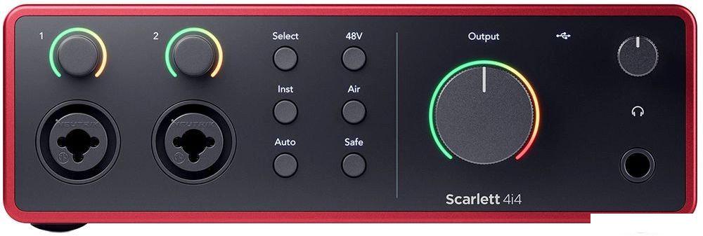 Аудиоинтерфейс Focusrite Scarlett 4i4 (4-е поколение)