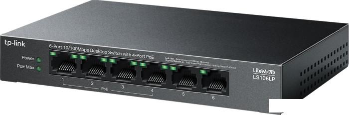 Неуправляемый коммутатор TP-Link LiteWave LS106LP V1