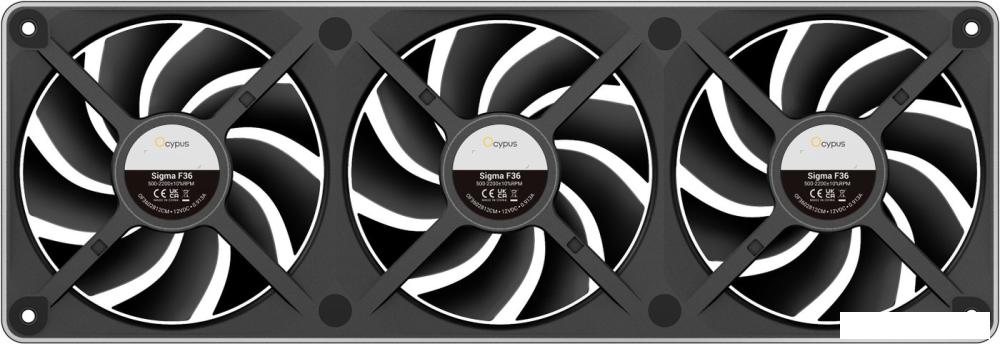 Комплект вентиляторов для корпуса Ocypus Sigma F36 BK ARGB Sigma-F36-BK3AM00X-GL