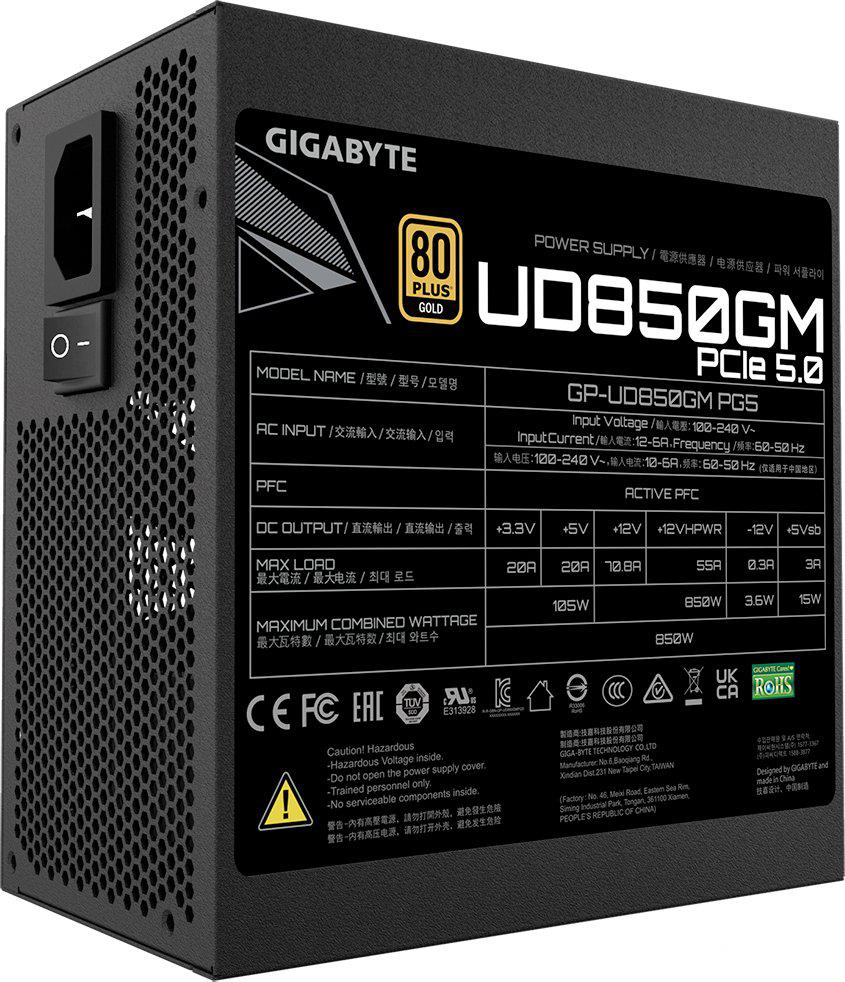 Блок питания Gigabyte UD850GM PG5